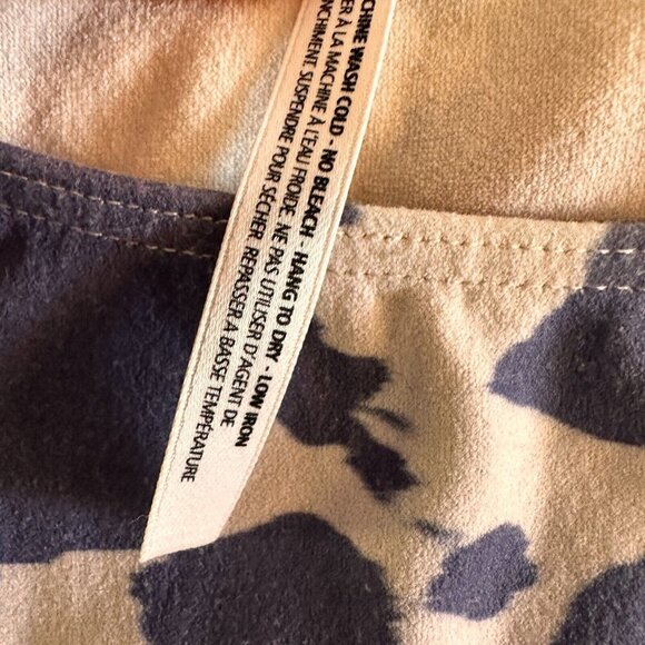 Babaton Tank Top Cow Print Sleeveless White Purple Aritzia - Picture 14 of 16